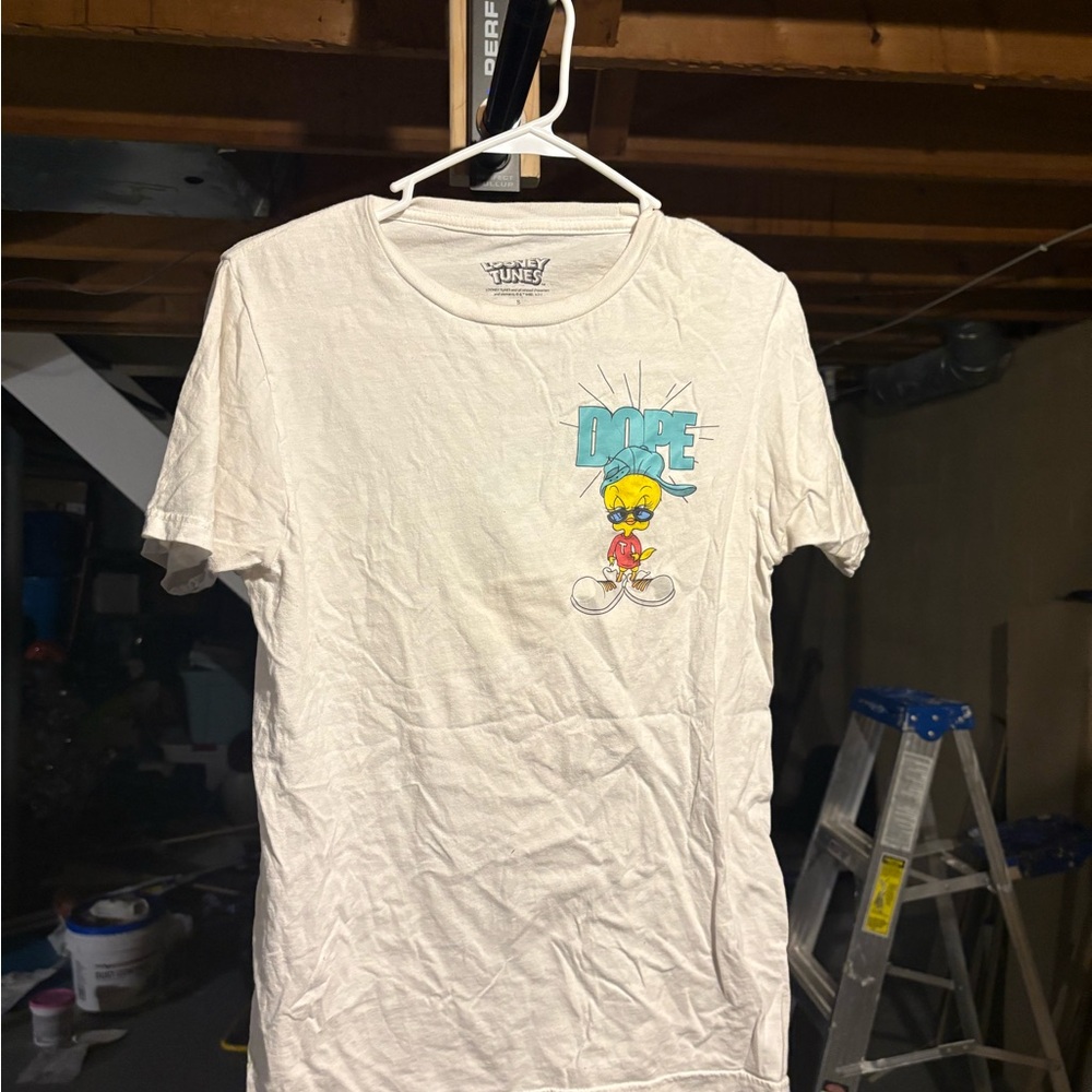 Warner Bros. Looney Tunes White Cotton T-Shirt